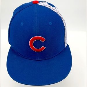 Chicago Cubs Hat Cap Snapback MLB Rizzo 44 Buona Wrigley Field Brim Promo Blue
